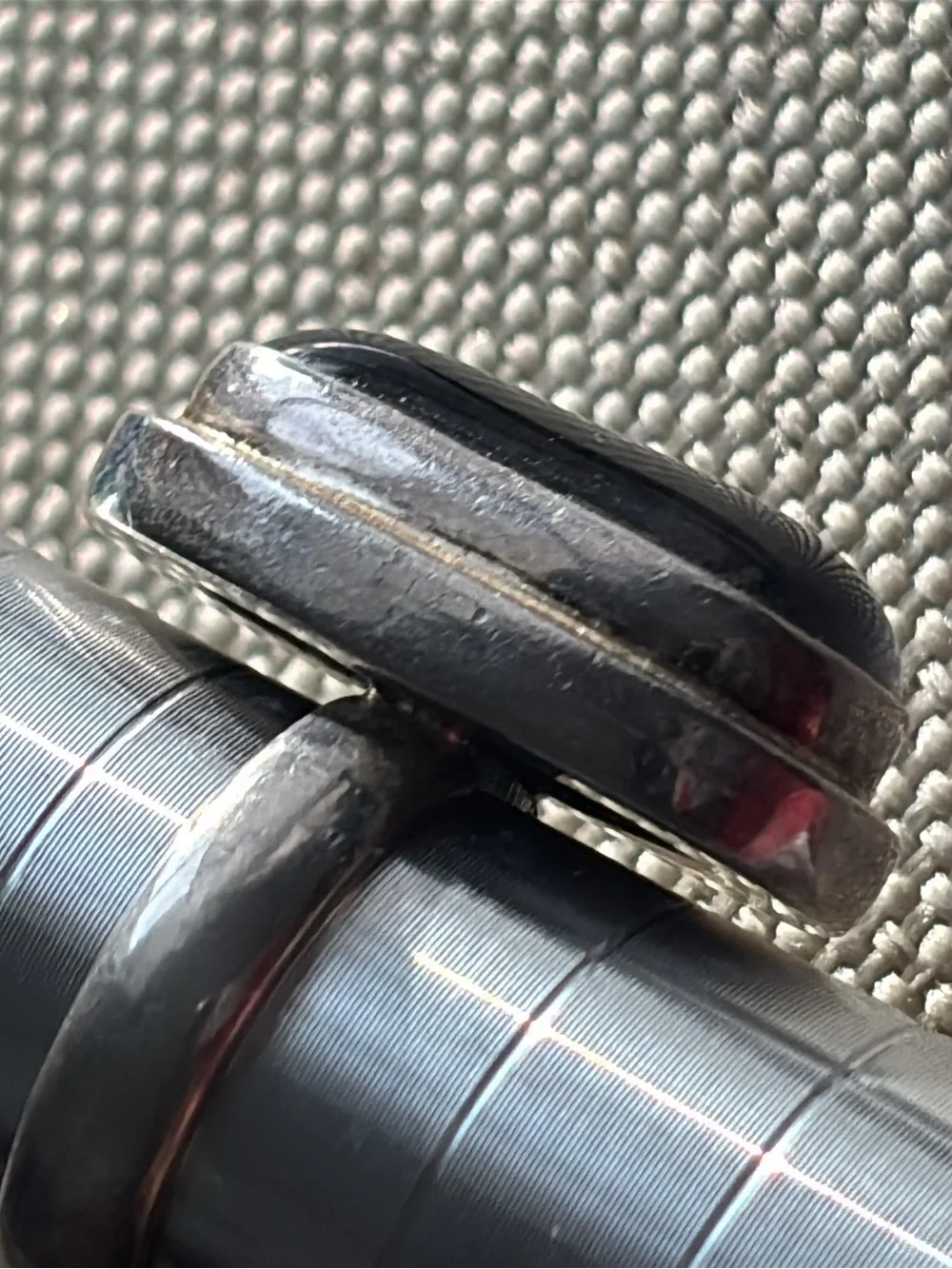 Sterling Silver Glass Ring